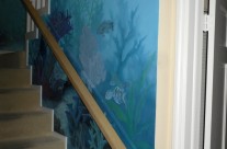 Underwater Stair Mural