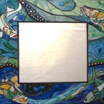 Fish Stained Glass Mosaic Mirror