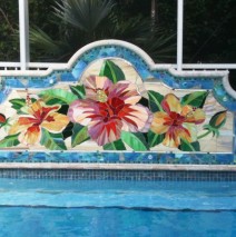 Hibiscus Pool Mosaic