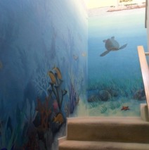 Underwater Stairway Mural